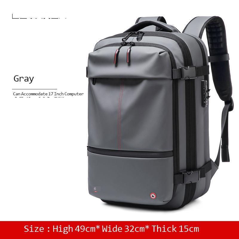 Travel Mens Business Multifunctional Computer Vacuum Compression Bag Large Capacity Backpack TPU 250422