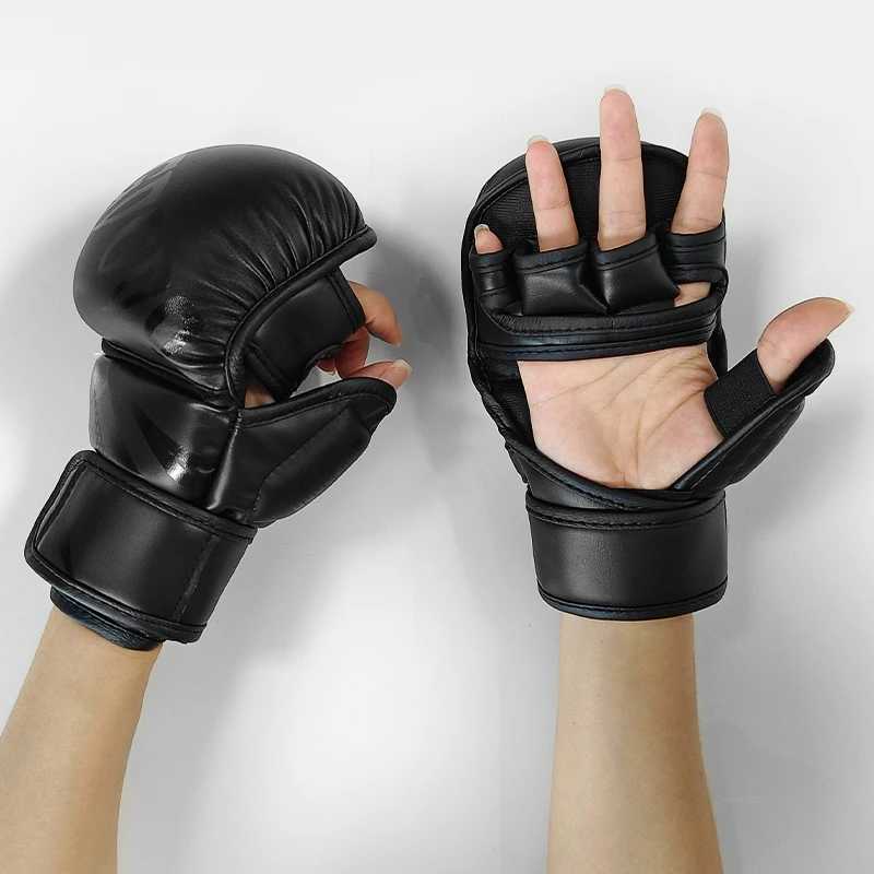 Professional MMA Half Finger Taekwondo Gloves Suitable for Male and Female PU Karate Muay Thai Training Adult and Childrens EquipmentXJ250422
