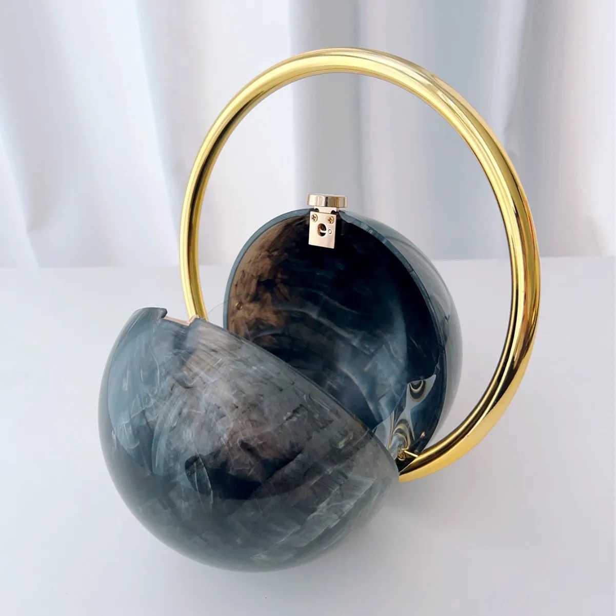 New Round Ball Womens Handbag Brand Designer Bowling Bag PVC Mini Shoulder Bags Female Luxury Purse Fashion Armpit Bag K251121