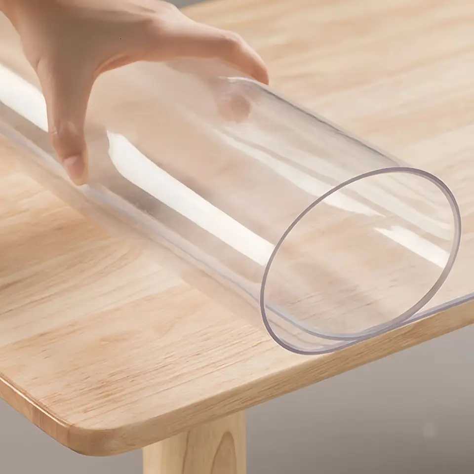 Premium PVC Table Protector Heat-ResistantNon-Slip-Seamless Upgrade for Luxury BedroomHome Decor C251122