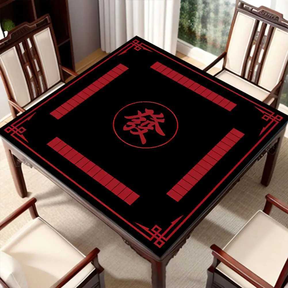 Chinese Tablecloth Noise Reduction Mahjong Table Mat for Domino Card Board Games Anti-slip Square Playmat Cover Home Decor C251122