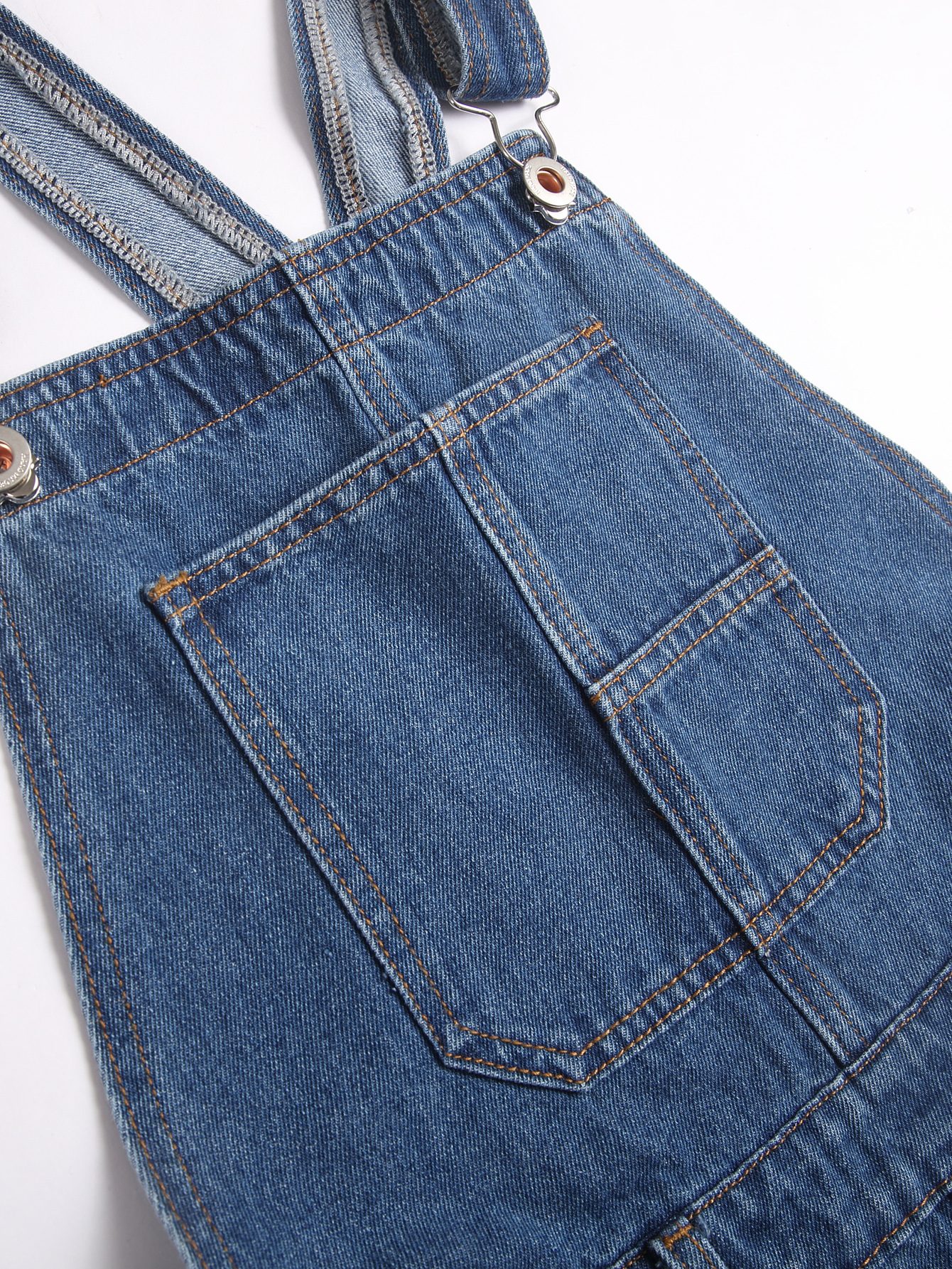 2025 New style non-elastic multi-pocket washable retro wide-leg overalls---tg0024