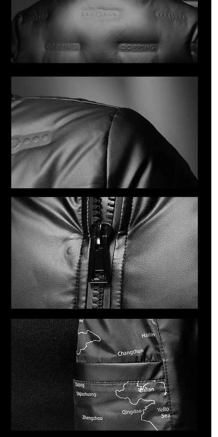 Thickened Down Cotton Coat Men Trendy Fashionable Standup Collar Shiny Warm Short Jacket Jackets for 251110