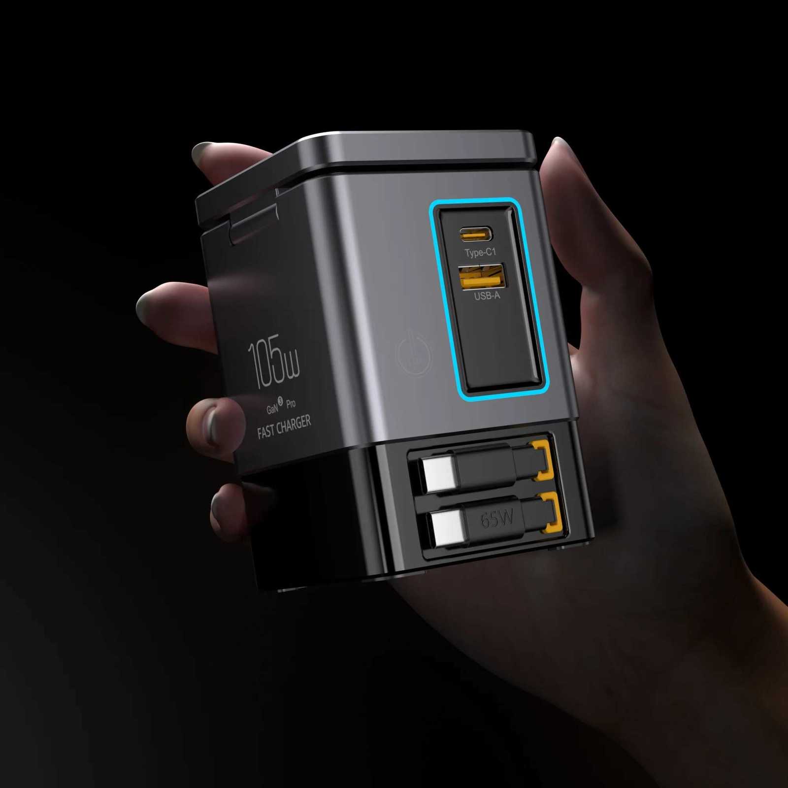 NEW GaN 6 in 1 105W Magnetic Wireless Charger St5W Fast Wireless Charging Desktop Dock Station For iPhone16 15 14 13 Airpod Y251122