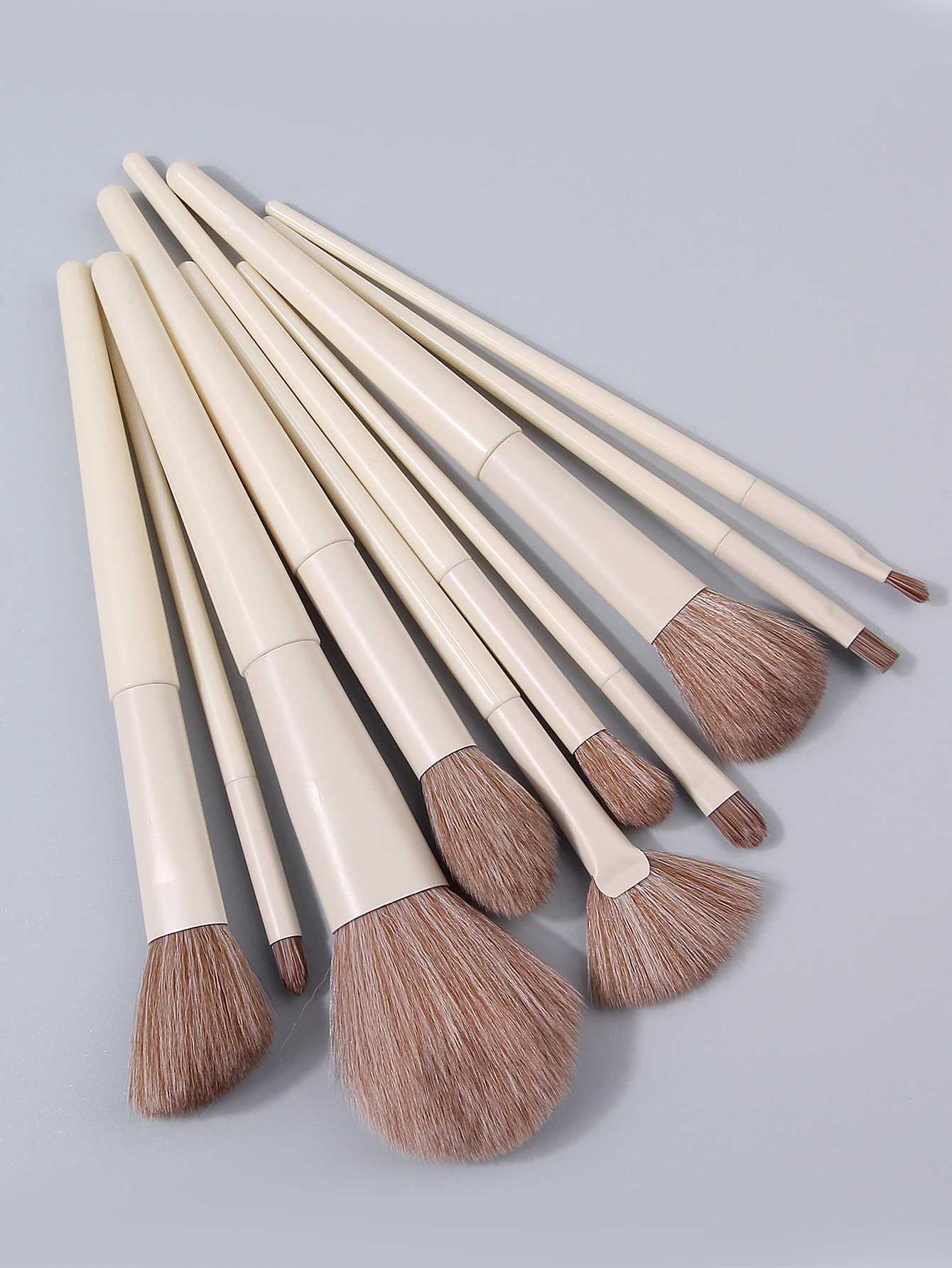 11PCS Beginner Makeup Brush Set with makeup bag soft bristle blush brush eyeshadow brush portable travel makeup tools C251122