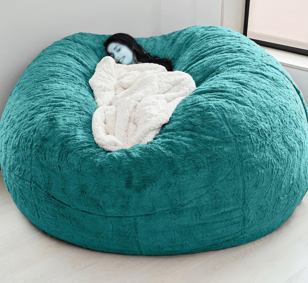 High Elastic Good Indoor Oversized Bean Bag Chair Cover Flexible Giant Sofa Washable Household