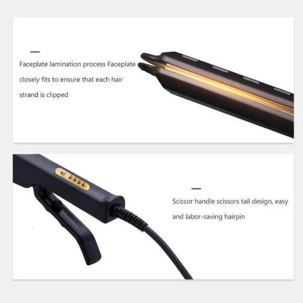 Widen Hair Straightener Four-Gear Temperature Adjustment Ceramic Tourmaline Ionic Flat Iron Fast Straight Hair Steam Flat IronT251122