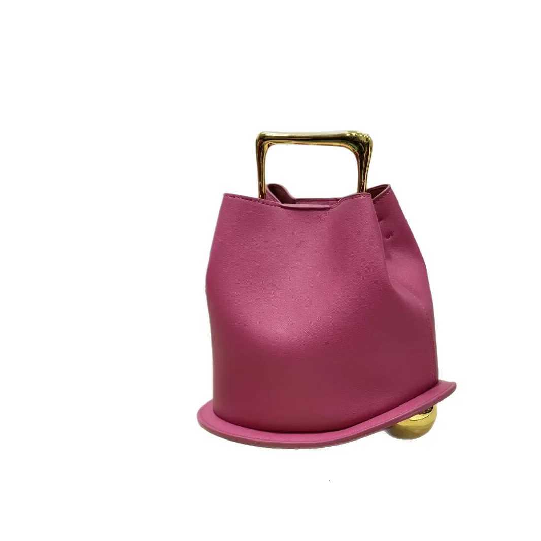 Casual Commuter Womens Bucket Handbag Simple Design Versatile Tote Crossbody Bag Polyester Lining Medium Hardness PU Material K251121