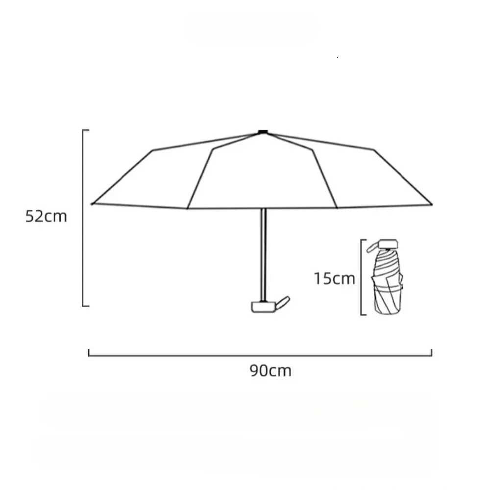 Outdoor Umbrella Portable Six Fold Umbrella Anti UV Pocket Umbrella Womens Dual Use Umbrella Compact Umbrella Outdoor FurnitureM251122