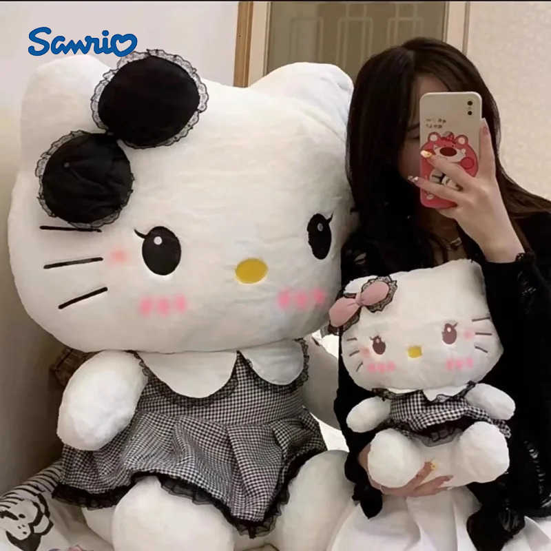 Sanrio 70cm Big Size Hello Kitty Cute Cartoon Characters Plush Toy Room Decoration Plushies Pillow Childrens Holiday Gift H251122