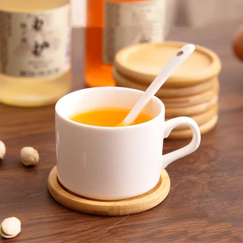 Round Walnut Wood Coaster Durable Stand Mug Tea Coffee Cup Pad Heat Resistant Beech Wood Coaster Table Tableware Decor C251122