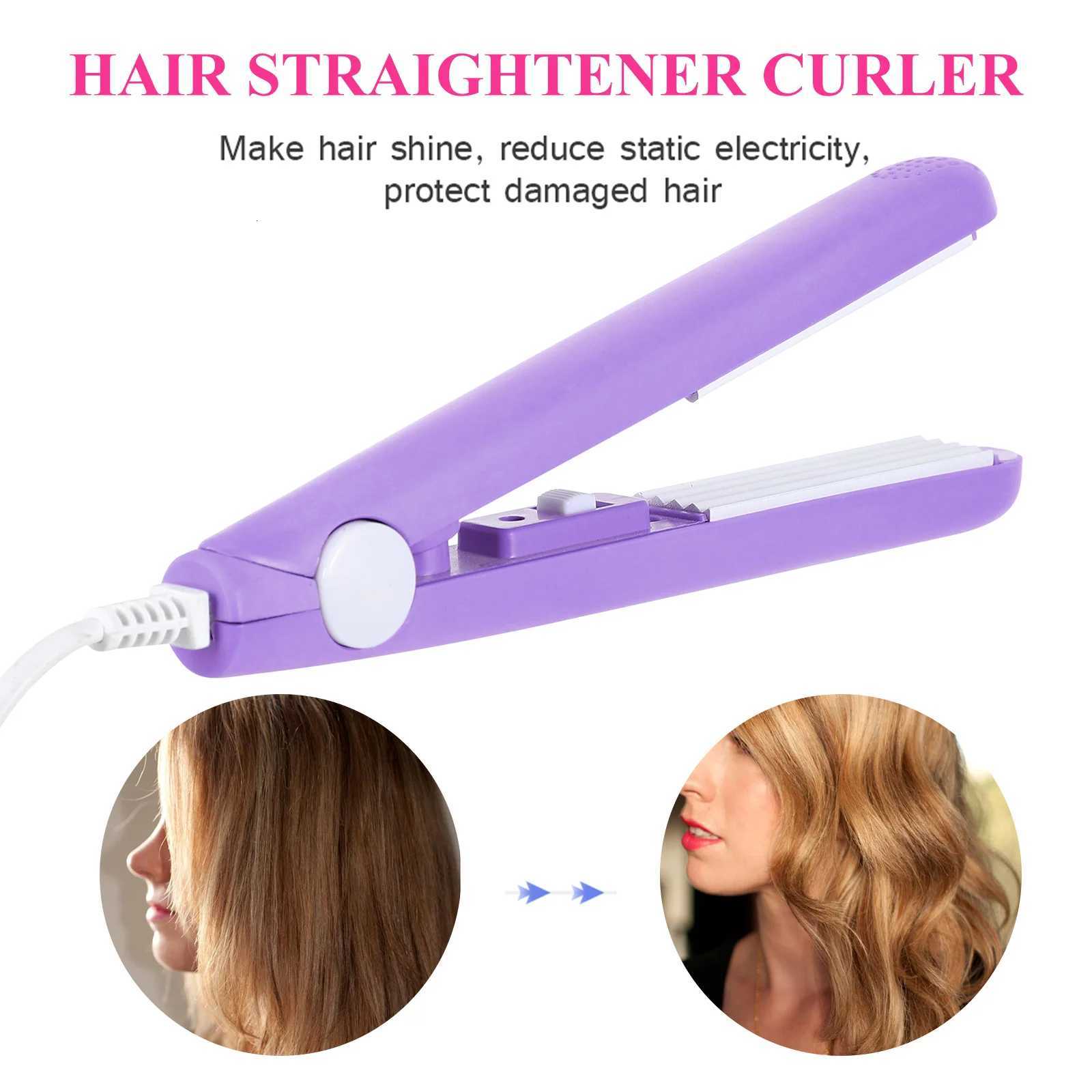 2 in 1 Hair Straightener and Curler Portable Fast Heating Styling Wand for Salon Quality Results At Home Or on TheT251122