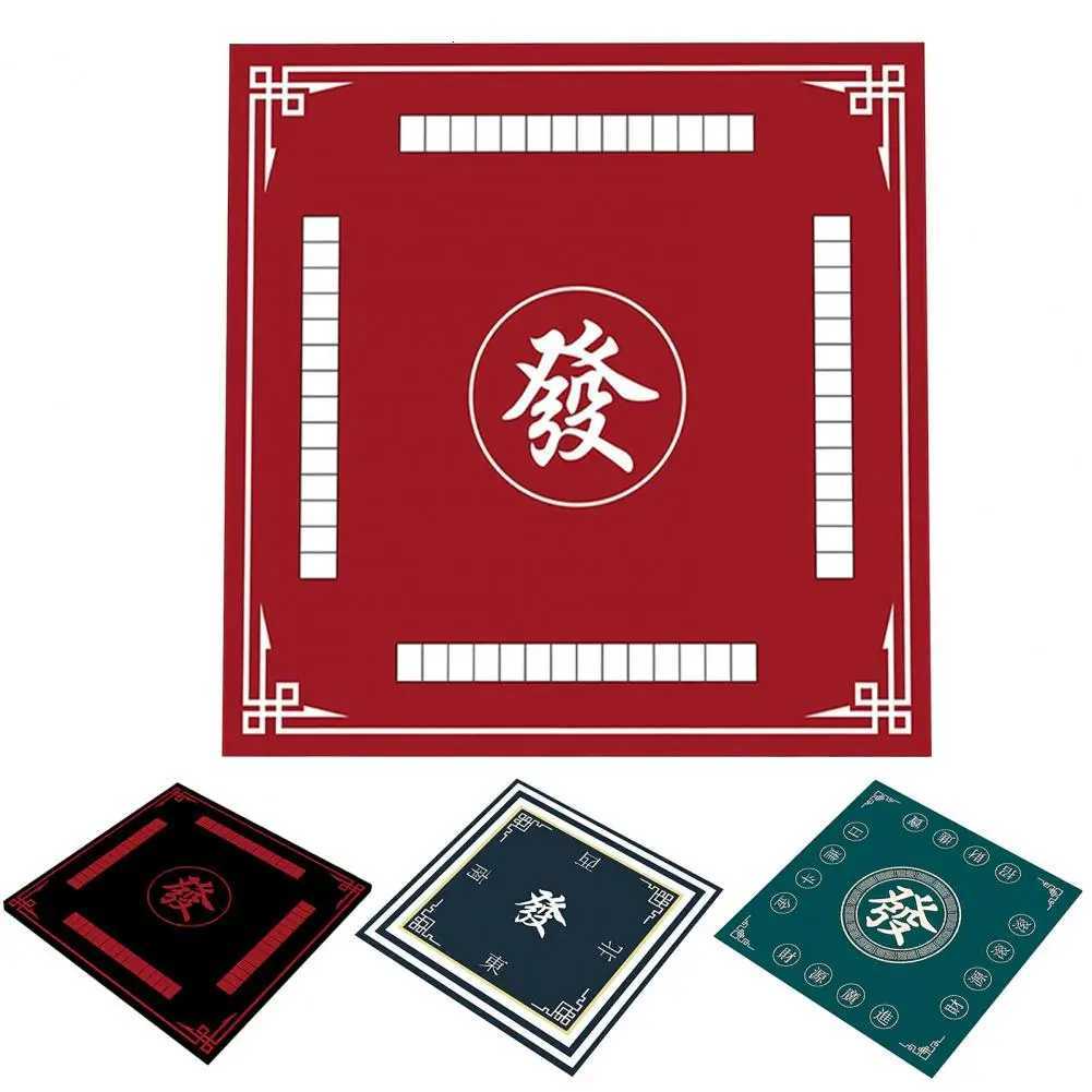 Chinese Tablecloth Noise Reduction Mahjong Table Mat for Domino Card Board Games Anti-slip Square Playmat Cover Home Decor C251122