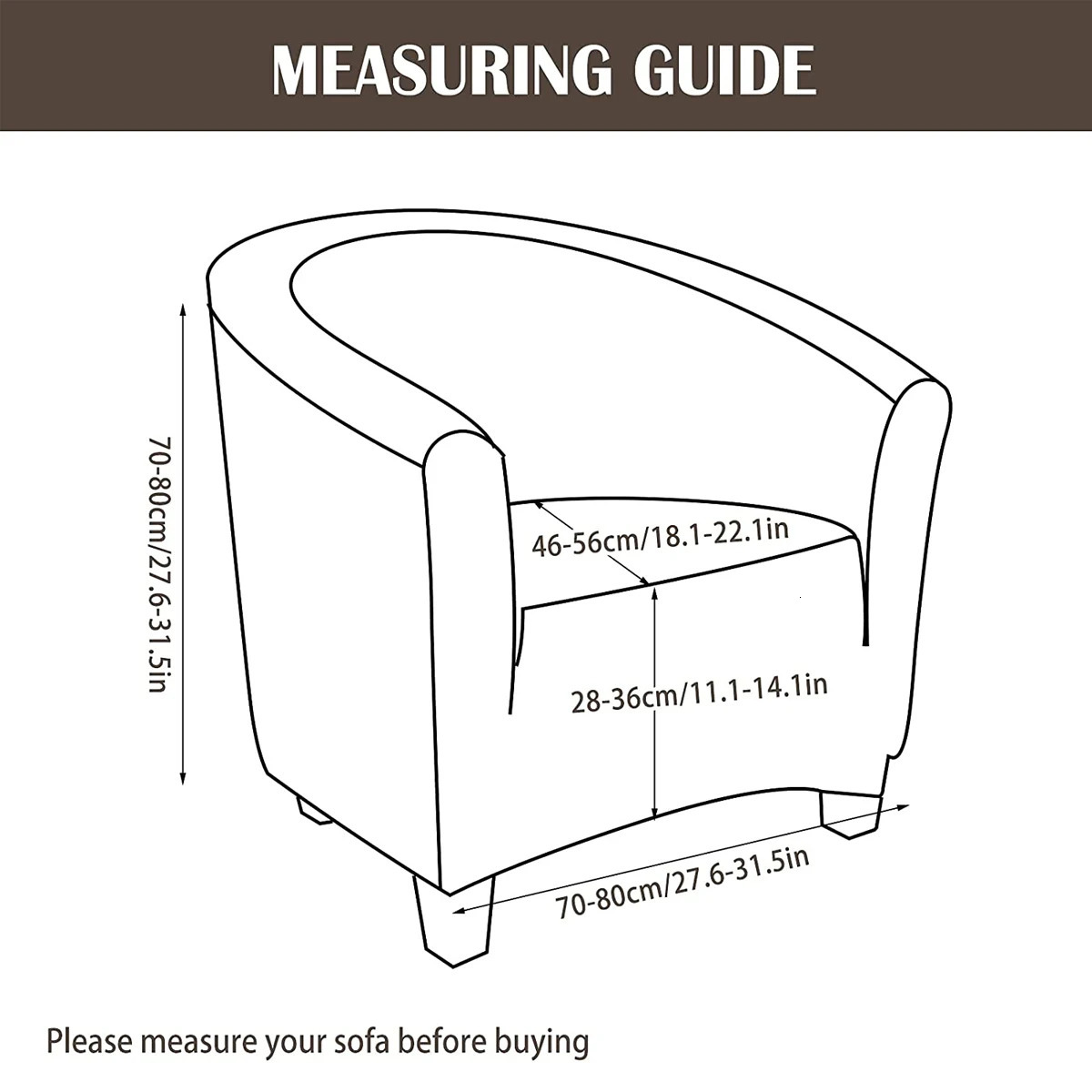 Elastic club chair sliding spandex bucket cover printed bathtub living room armchair furniture protection sofa 250422