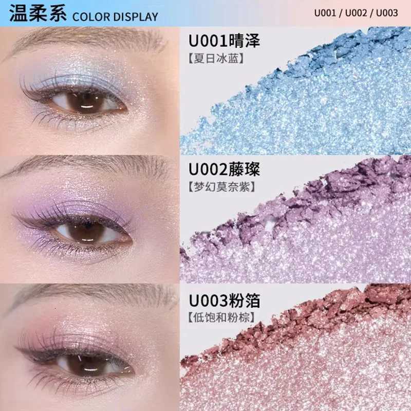 Qianyan Single Eyeshadow Disk Cheeryep Eye Fine Pearlescent Shimmer Glitter Multiuse Powder Blush Highlighter Flash Eye MakeupT251122