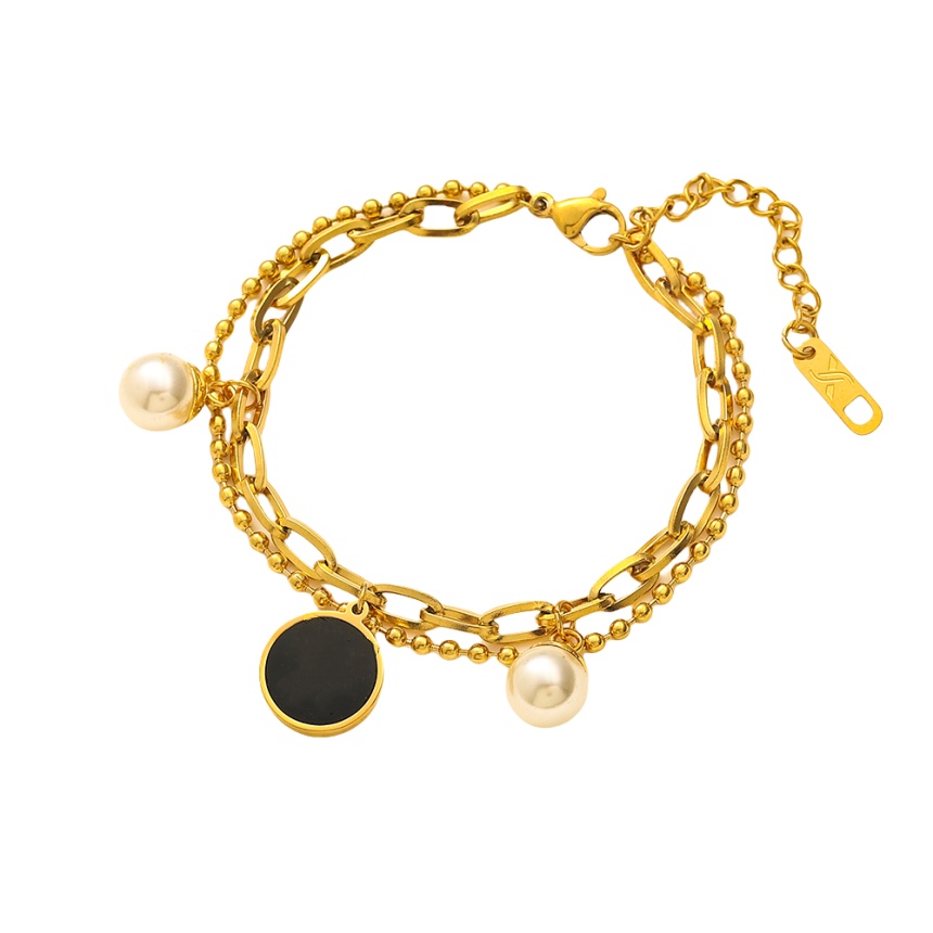 braclet nail bracelet designer for women non tarnish stainless steel gold plated charm bracelet luxe fashion fine jewelry woman girl birthday gift dai
