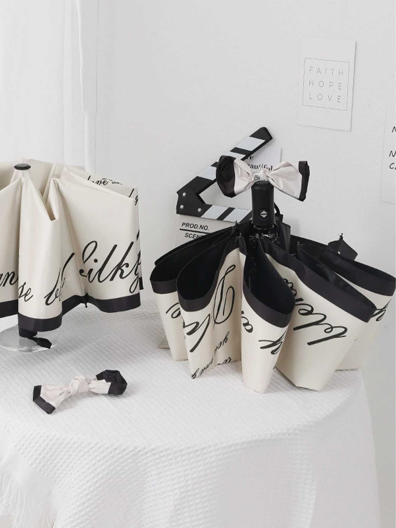 French Retro Umbrella for Rain and Sunny Use Female High Beauty Unique Summer Sunshade Umbrella Sunscreen UmbrellaM251122