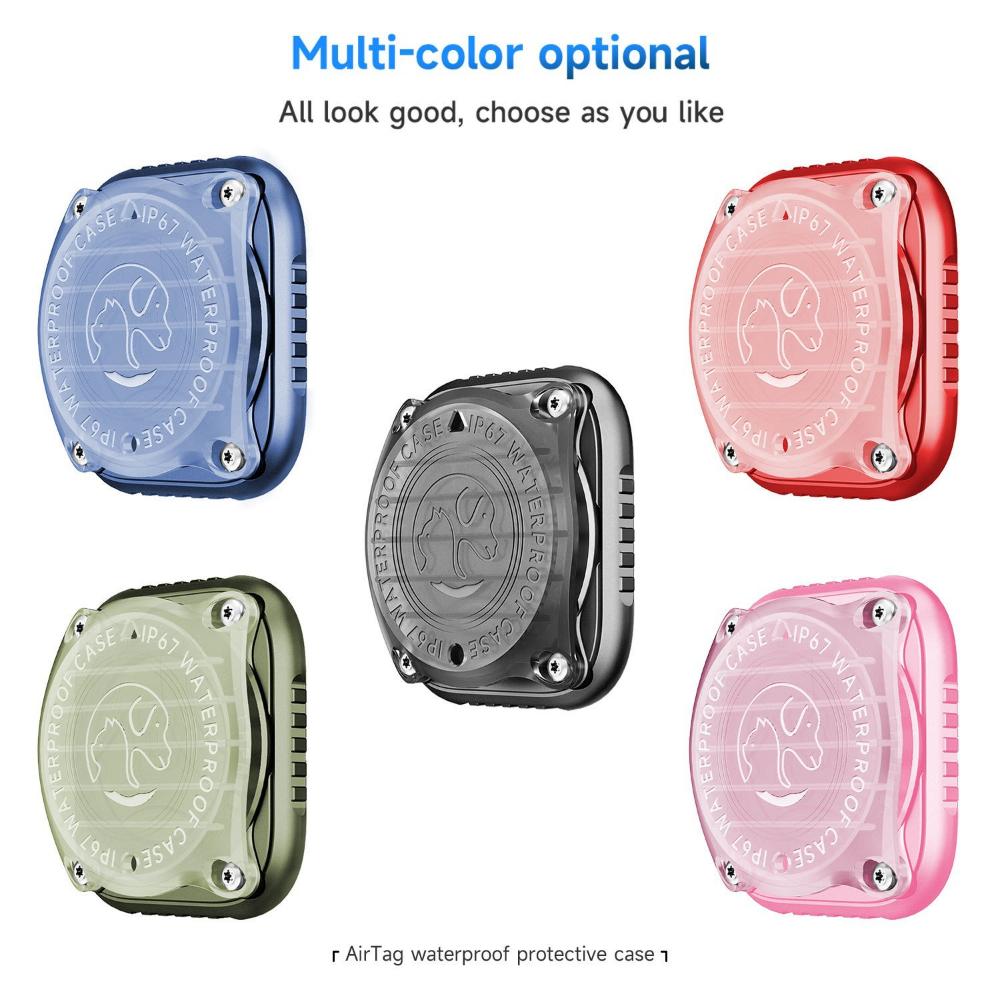 New waterproof airtag pet model apple anti-lost device tracking cover dog with collar webbing cat, with dog, with bag