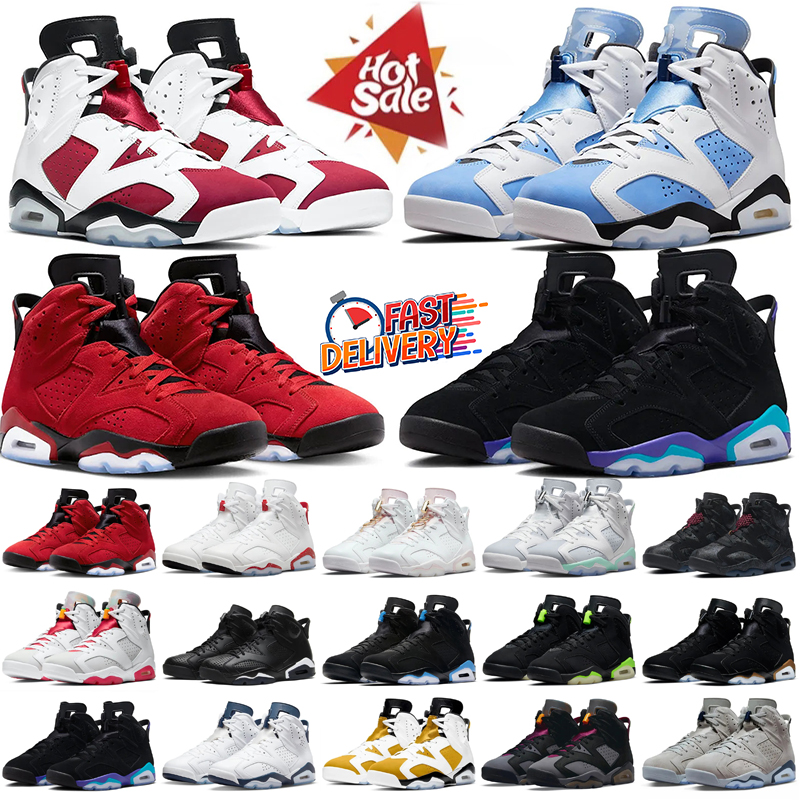 6s Basketball Shoes Mens 6 British Khaki UNC Blue Gold Hoops Carmine Black Infrared Bordeaux Tech Chrome Hare sports Sneakers 36-47