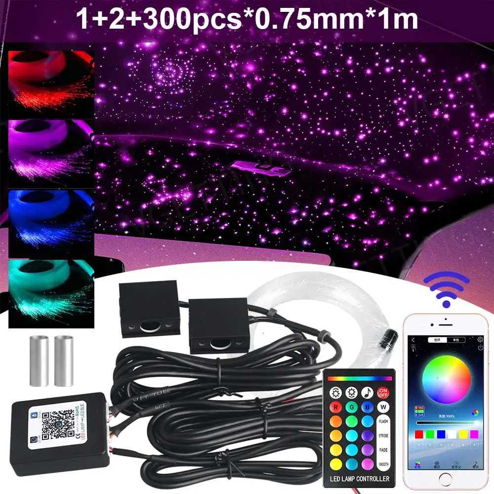 RGBW 1/2/4/6 split machine Car Roof Star Light APP Control Fiber Optic Star Ceiling Light Starry Sky ceiling for Car HomeW251122