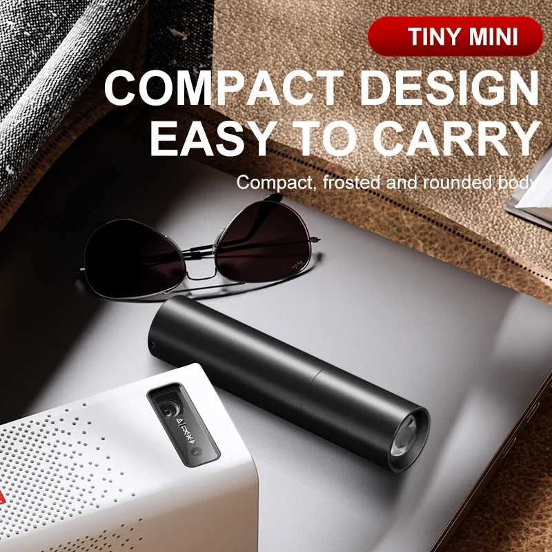 Mini Flashlight USB Rechargeable Aluminum Alloy Flashlight Super Bright LED Bead Adjustable Focus Long-range Portable Flashlight C251122