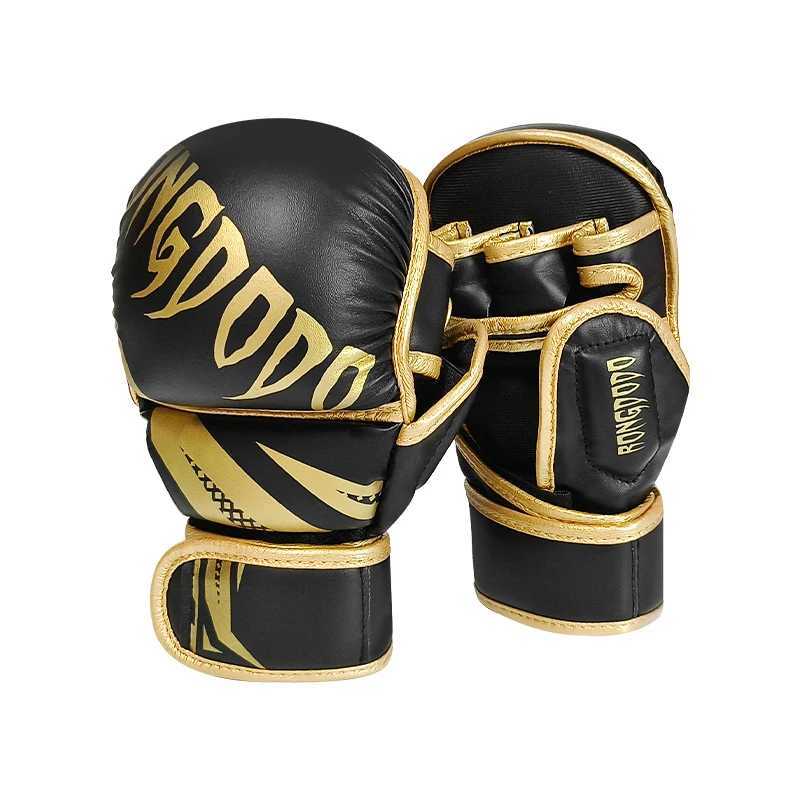 Professional MMA Half Finger Taekwondo Gloves Suitable for Male and Female PU Karate Muay Thai Training Adult and Childrens EquipmentXJ250422