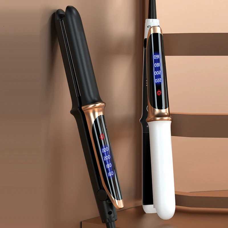 Portable 2-in-1 LCD Display Ceramic Plate Hair Straightener Iron Electric Hair Brush for Household UseT251122