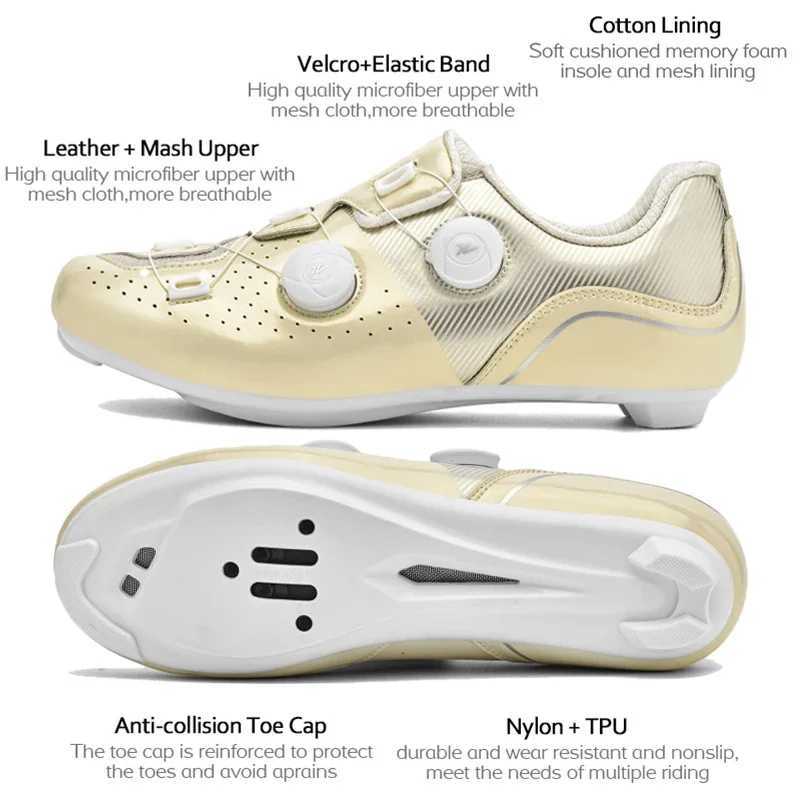 Professional mens Mtb cycling shoes large size 48 Spd self-locking cycling road cycling shoes womens flat shoes Mtb cycling sports shoes Y250421