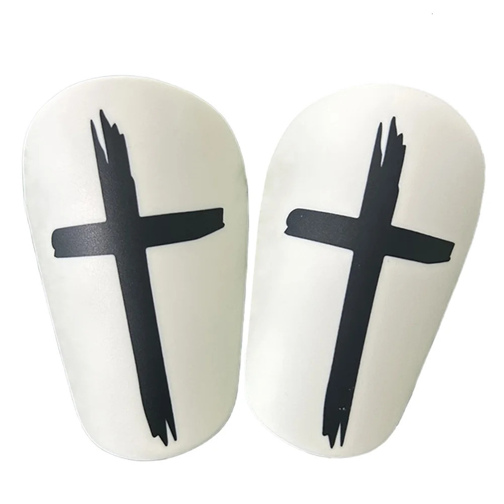 1 Pair Mini Soccer Shin Guards Cross Small Football Shin Pads Shock Absorbing Soccer Leg Protector for Men Women 251103