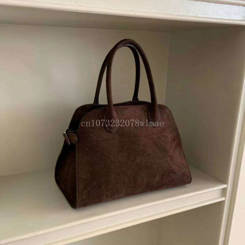 Autumn Winter Matte Suede Large Capacity Shoulder Design Outdoor Travel Bags Women's Ladies Commute Handbag Tote Bag