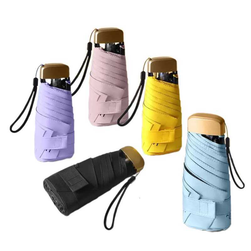 Outdoor Mini Sun Umbrella UV Protection Ultralight Folding Five-fold Umbrella Sunshade Umbrella For Daily LifeM251122