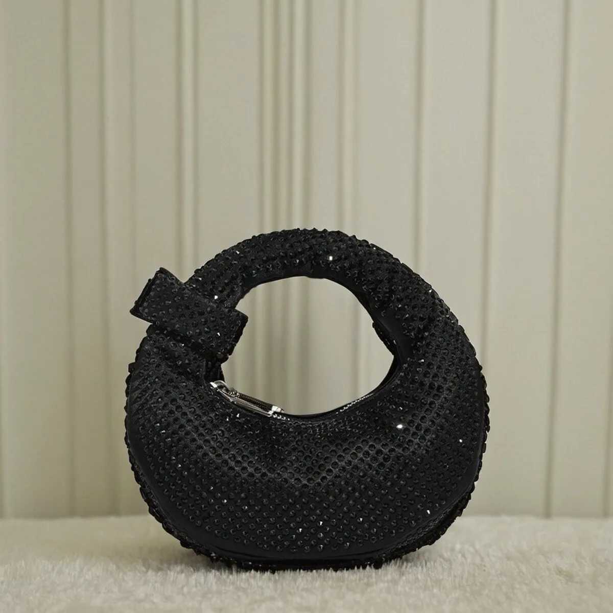 Full Diamond Dumpling Bag Womens Socialite Dinner Clutches Ladies Sparkling Rhinestone Evening Handbag Mini Banquet Party Purse K251121