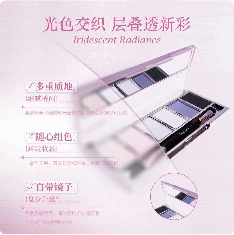 Eunarz Eyeshadow Palette 6 Colors Blue Matte Satin Shimmer High Impact Color Face Makeup CosmeticsT251122