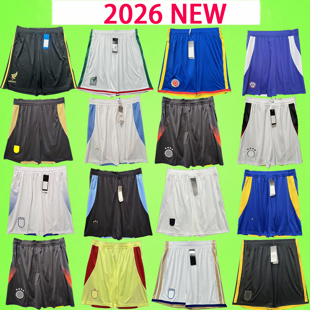 Men 2026 Argentinas Soccer shorts Fans player version MESSIS Germanys football pants Spains japan Mexico Ronaldo Brasil Netherlands Korea Colombia Canada Croatia