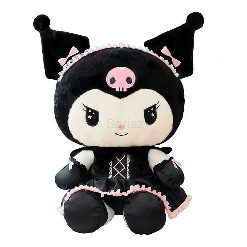 Sanrio 80cm Big Size Kuromi Black Uniform Cartoon Anime Plush Stuffed Doll Room Plushies Pillow Ornaments Girls Holiday Gifts H251122