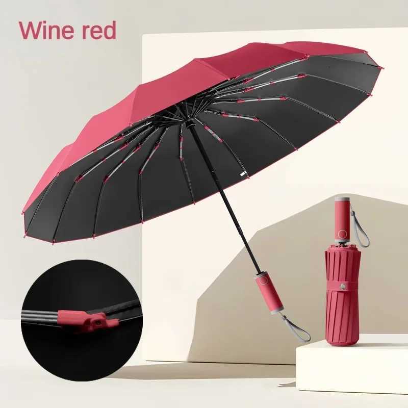Super Strong Large Automatic Umbrella for Men Women16K 112Bone foldingWindproof Waterproof Anti-UV Rainstorm Special UmbrellasM251122