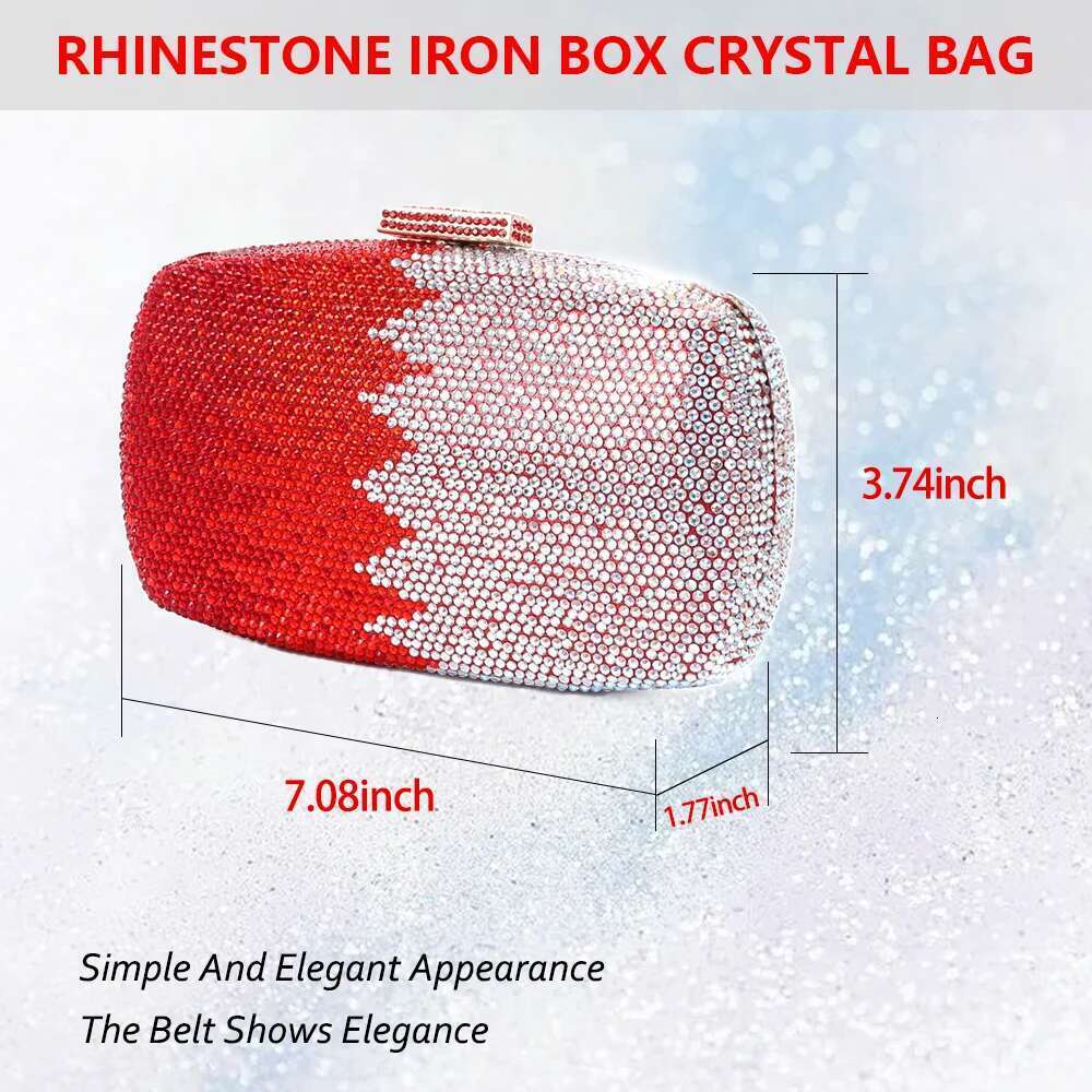 Latest Design Elegant Women purse Wedding Banquet Gift Crystal Clutch Multicolor Dia Gradient Dinner Bag designer bag women bag