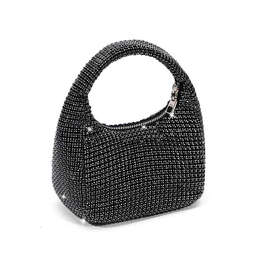 Handle Rhinestones Evening bag silver Crystal Top Handle Totes for Women Purses Handbags Luxury Designer Banquet Party Clutch K251121