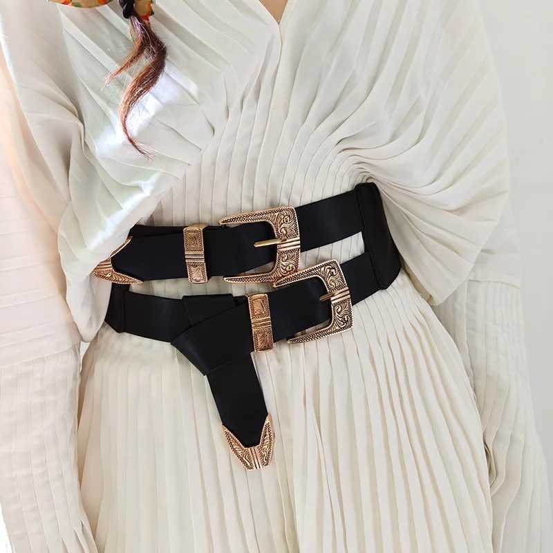 Female Waist Gothic Elastic Corset Belt Female Stretch Cummerbunds High Quality Luxury Designer Black Punk Wide Belts For Women J251122