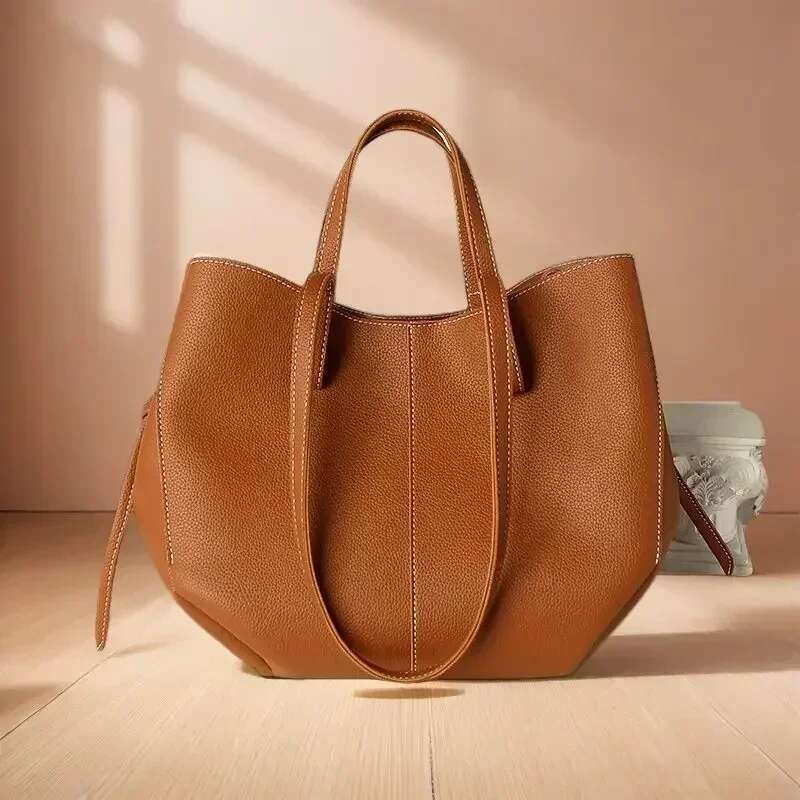 Elegant Women's Large Capacity PU Leather Tote Bag Stylish And Durable Handbag For Work, Travel, Shopping, Or Everyday Use