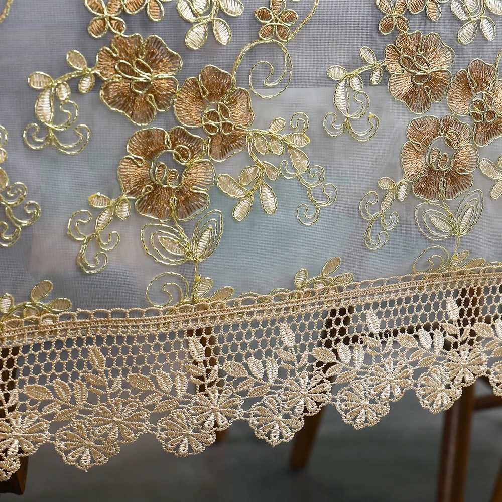 Battilo Rectangular Tablecloth Lace Table Cover Luxury Embroidered Coffee Tablecloths for Dining Tables Home Wedding Decoration C251122