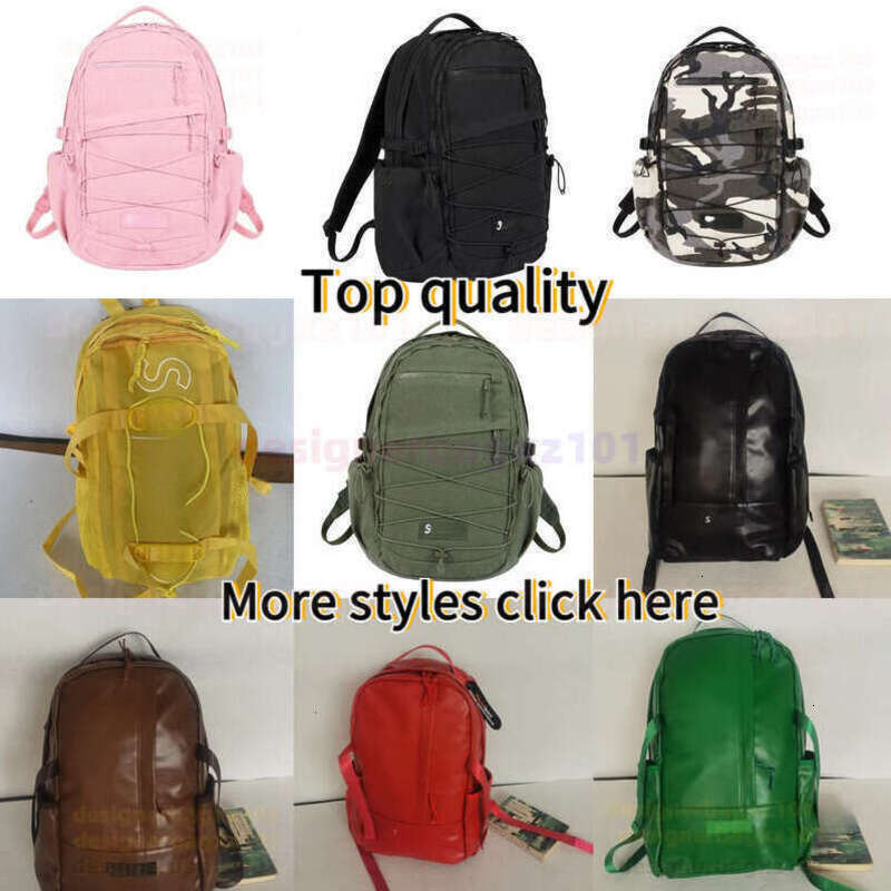 Supremely Backpack Tote Bag Designer Bag Tabby Soft Chain Cross Body Bag Outdoor Messenger Bags Fanny Pack Multiple Pockets Student Bag Black Red Camouflage