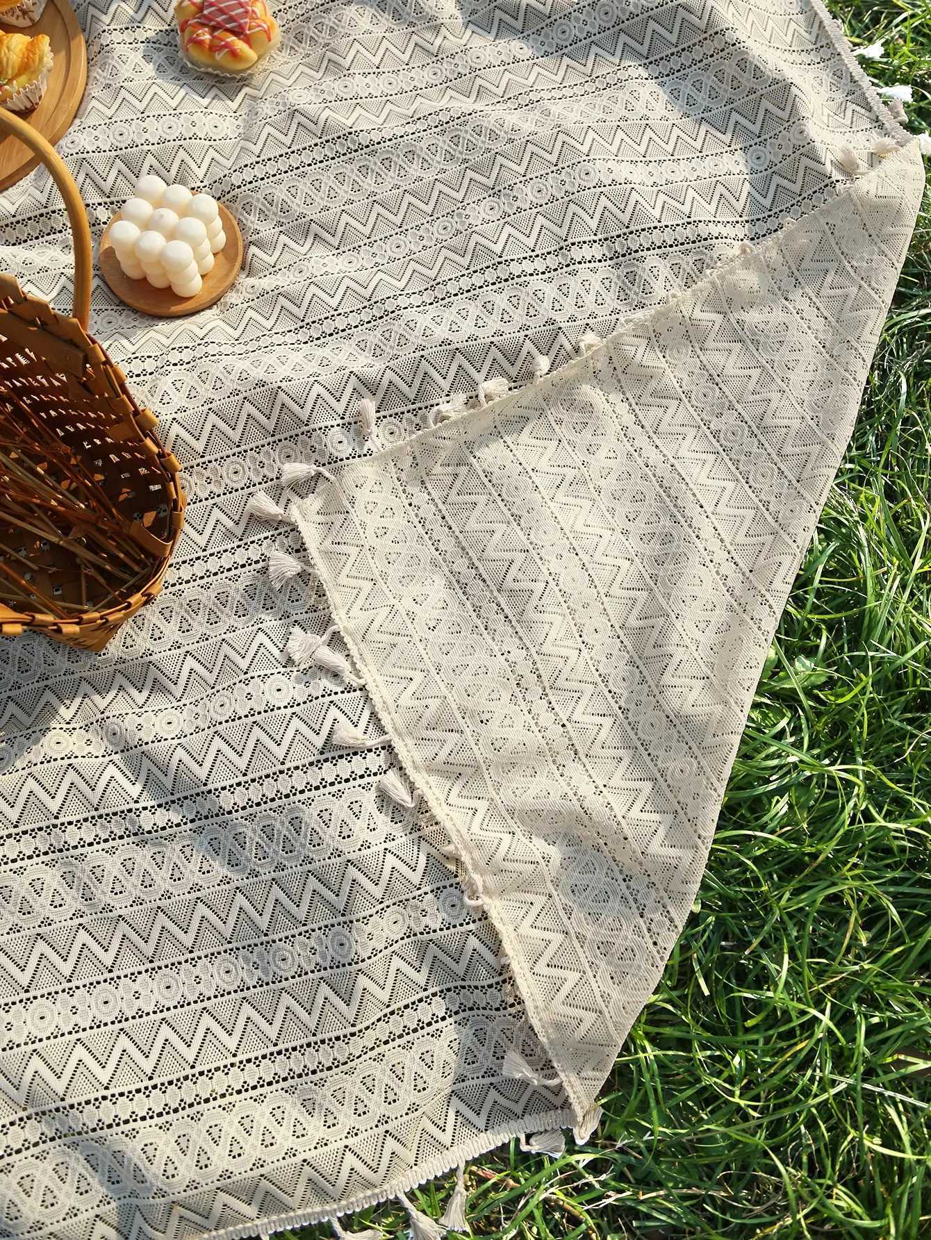 Vintage Tablecloth Lace Rectangle Tablecloth Stain Resistance Water Repellent and Wrinkle-Free picnic blankets C251122