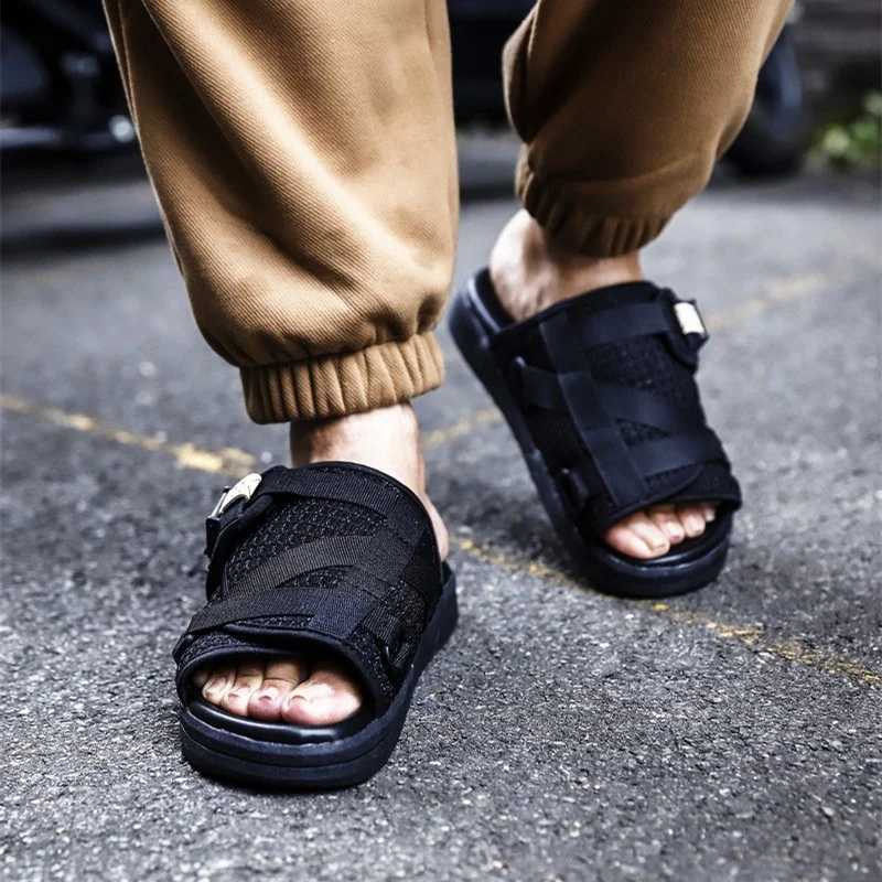CHRISTO VISVIM summer slider mens casual slider womens fashionable couple beach slider sandals flip cover M250422