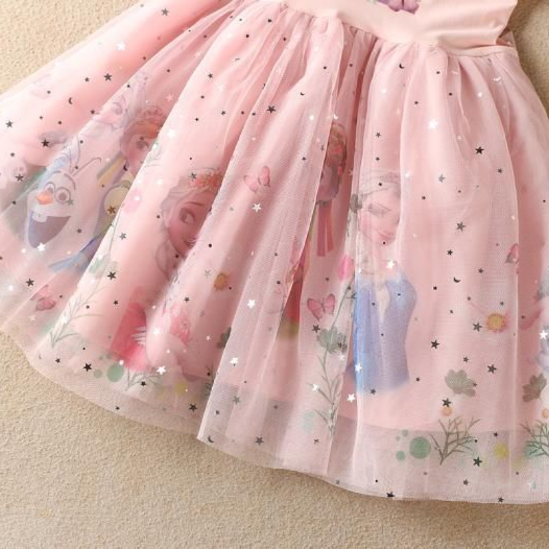 DISNEY Designer baby clothes baby designer Frozen Elsa princess Girls' dress summer outfit children's princess dress baby dress baby party d
