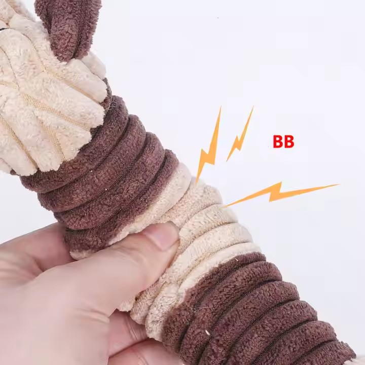 3 Pack Dog Toys with Squeakers, Plush Teething Toys to Keep Them Busy, Stuffing Crinkle Interactive Dog Animals, Cute Funny Dogs Gifts for Small Mediu