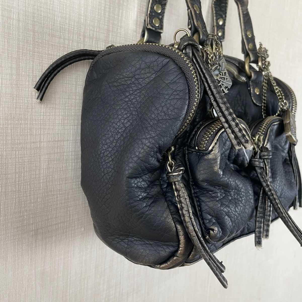 Angel kiss Handbag Women Small Boston Bag Satchel Top-handle PU Shoulder Bag Vintage Dumpling Pack Multi-pockets Shoulder BagsT251122