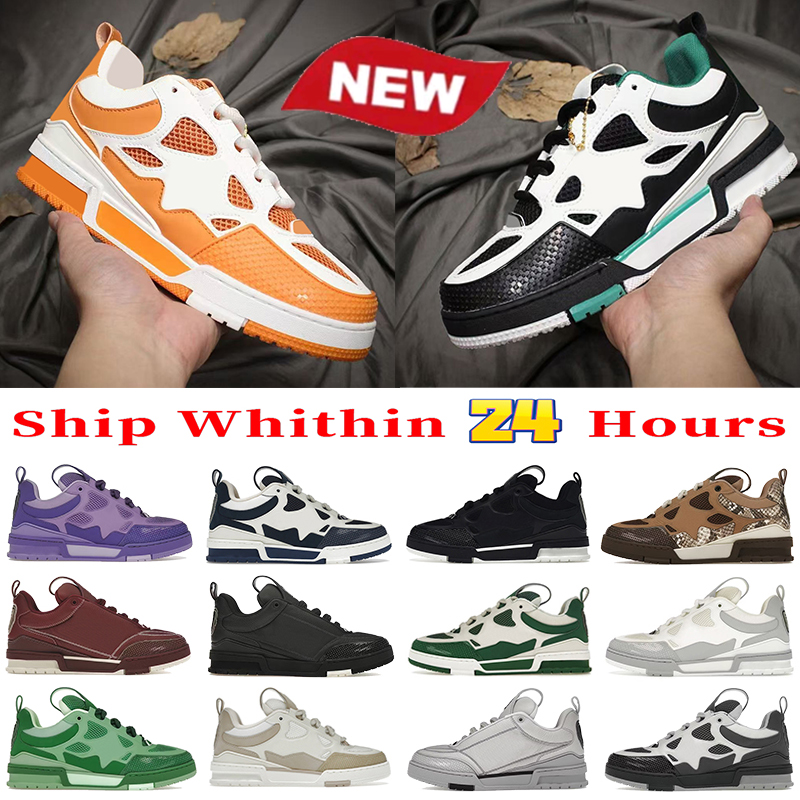 Luxury Men Sneakers Designer Skate shoes for mens trainers runner shoe red denim Black Yellow White rhinestone fashion women Embossed Trainer casual Sneaker