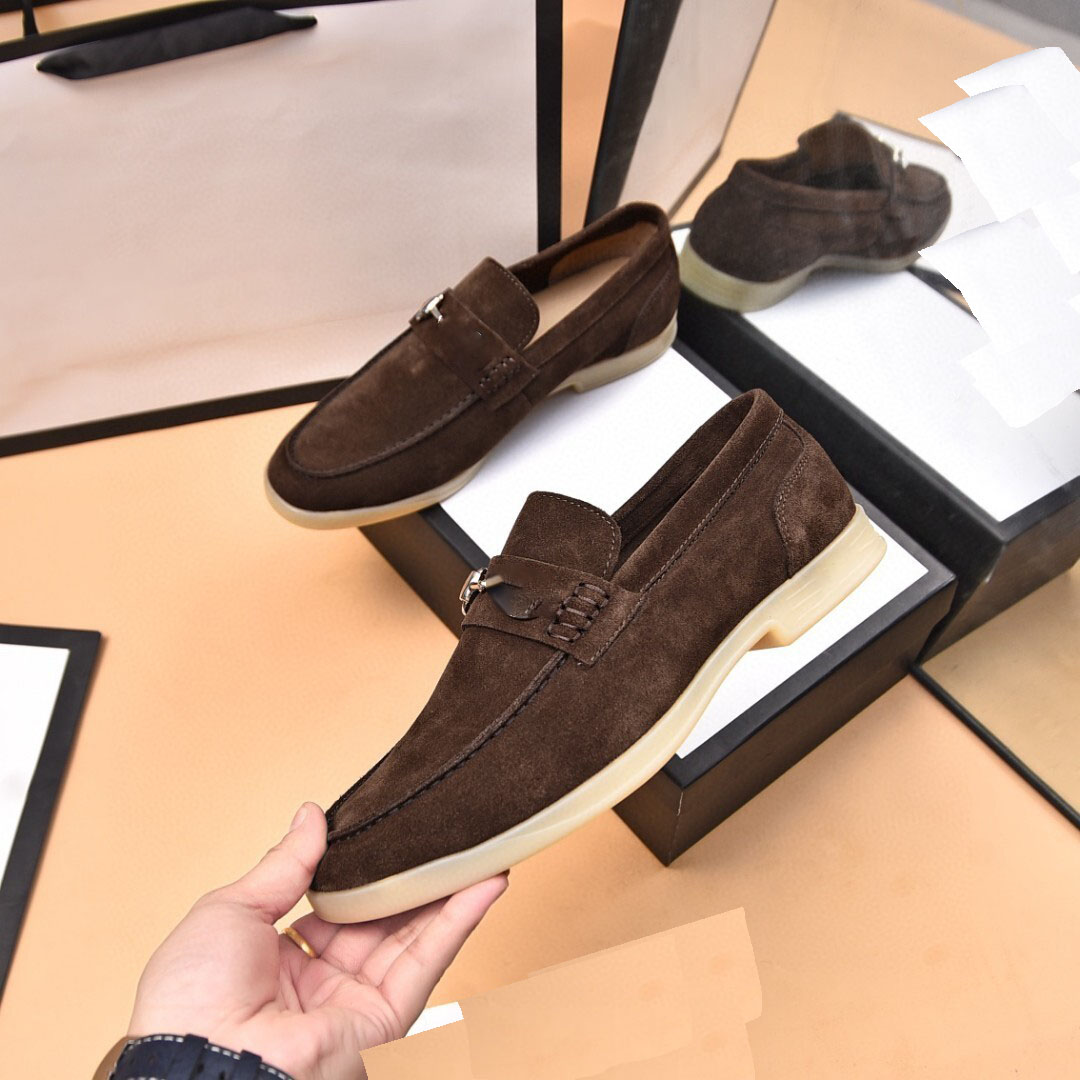 New top-level pointed luxury men's formal shoes, suitable for men's wedding formal occasions, black brown men's loafers, business leather men's formal shoes, sizes 38-45