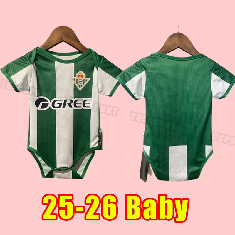 Baby 25 26 Real Betis home away third Soccer Jerseys JUANMI B.IGLESIAS 2025 2026 JOAQUIN CANALES FEKIR ALEX MORENO WILLIAN J. Adult Kids child